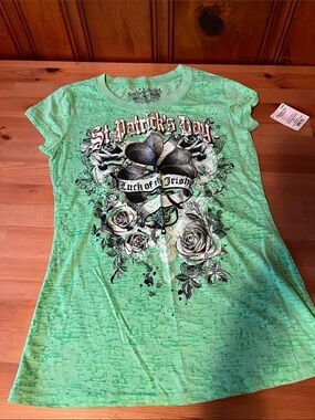 Mint Green St. Patrick's Day Graphic Tee - Luck of the Irish
